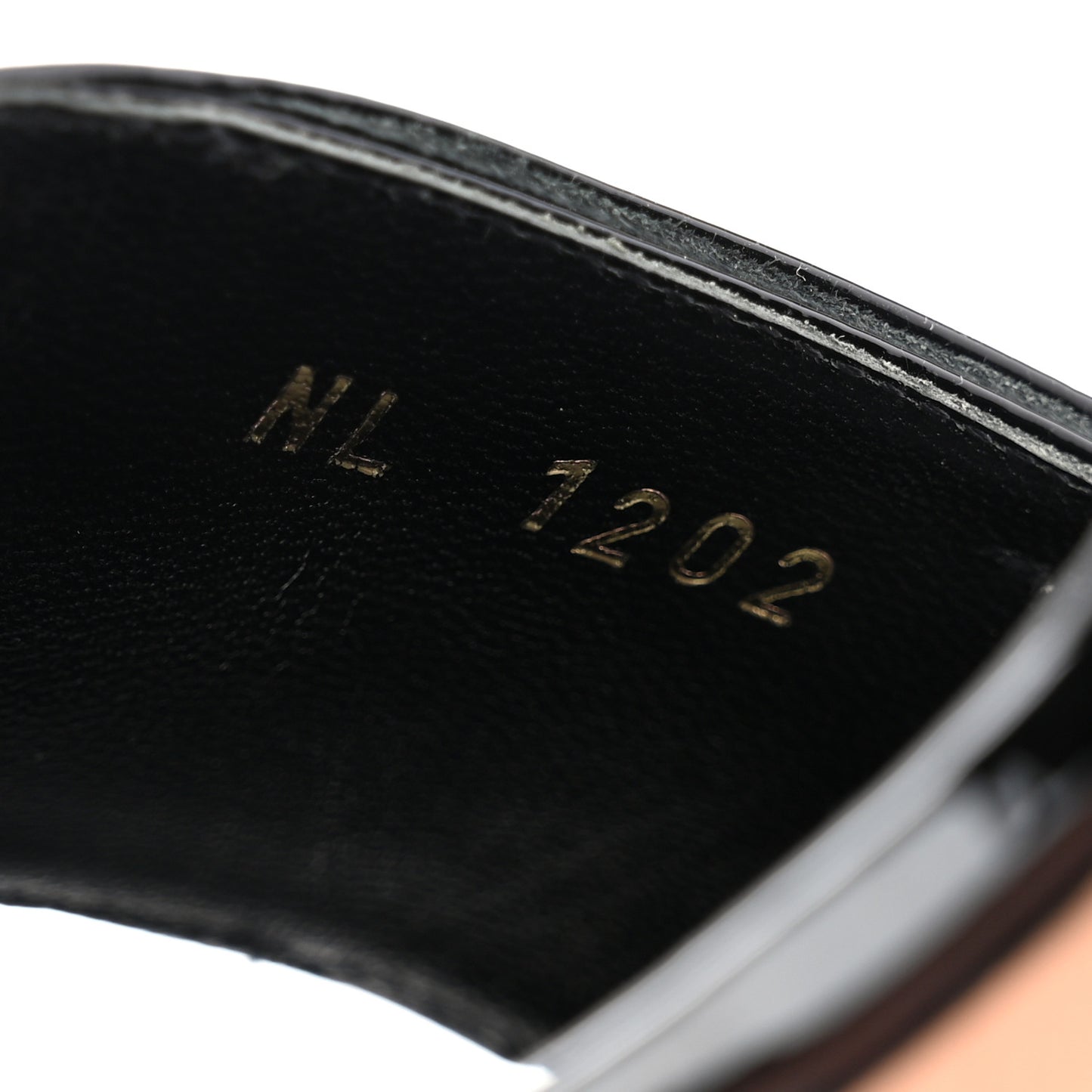 Patent Calfskin Shake Sandals 38.5 Black