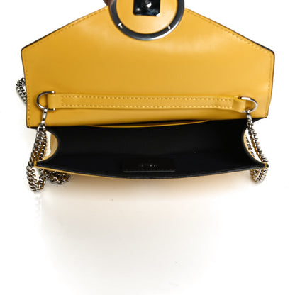 Fendi Vitello Cruise F is Fendi Bi-Color FF 1974 Embossed Envelope Belt Bag Maya Black Sunflower 4 of 10