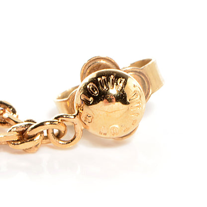 Louis Vuitton Swarovski Gamble Earrings Azur Gold 5 of 6