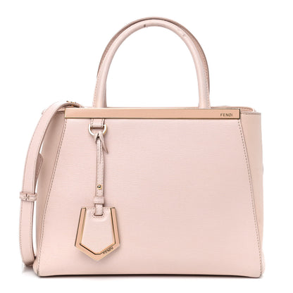 Fendi Vitello Elite Flamingo Petite 2Jours Tote Rosa Plaster 1 of 11