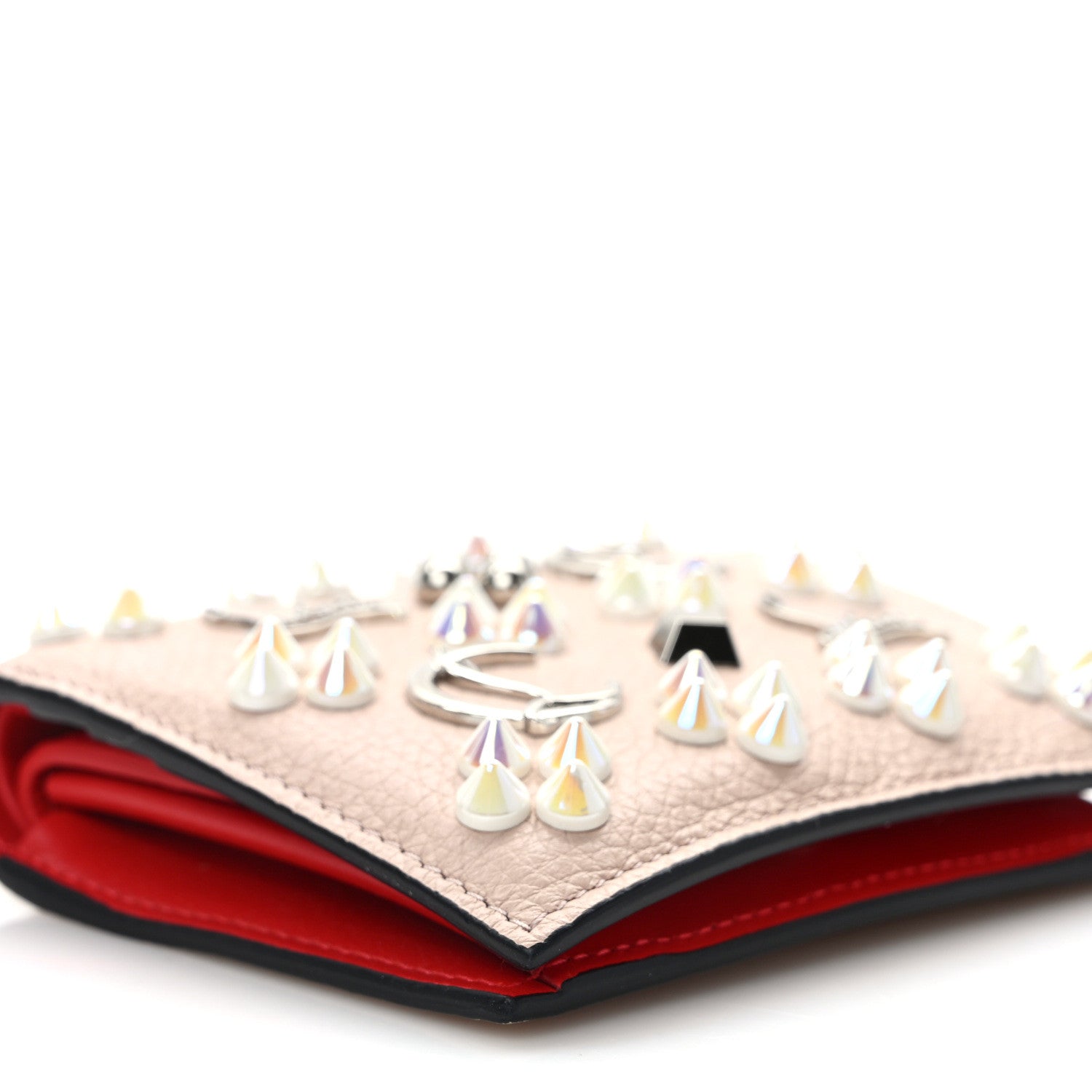 Christian Louboutin Calfskin Loubinthesky Panettone Palatin Wallet Ballerina 6 of 8