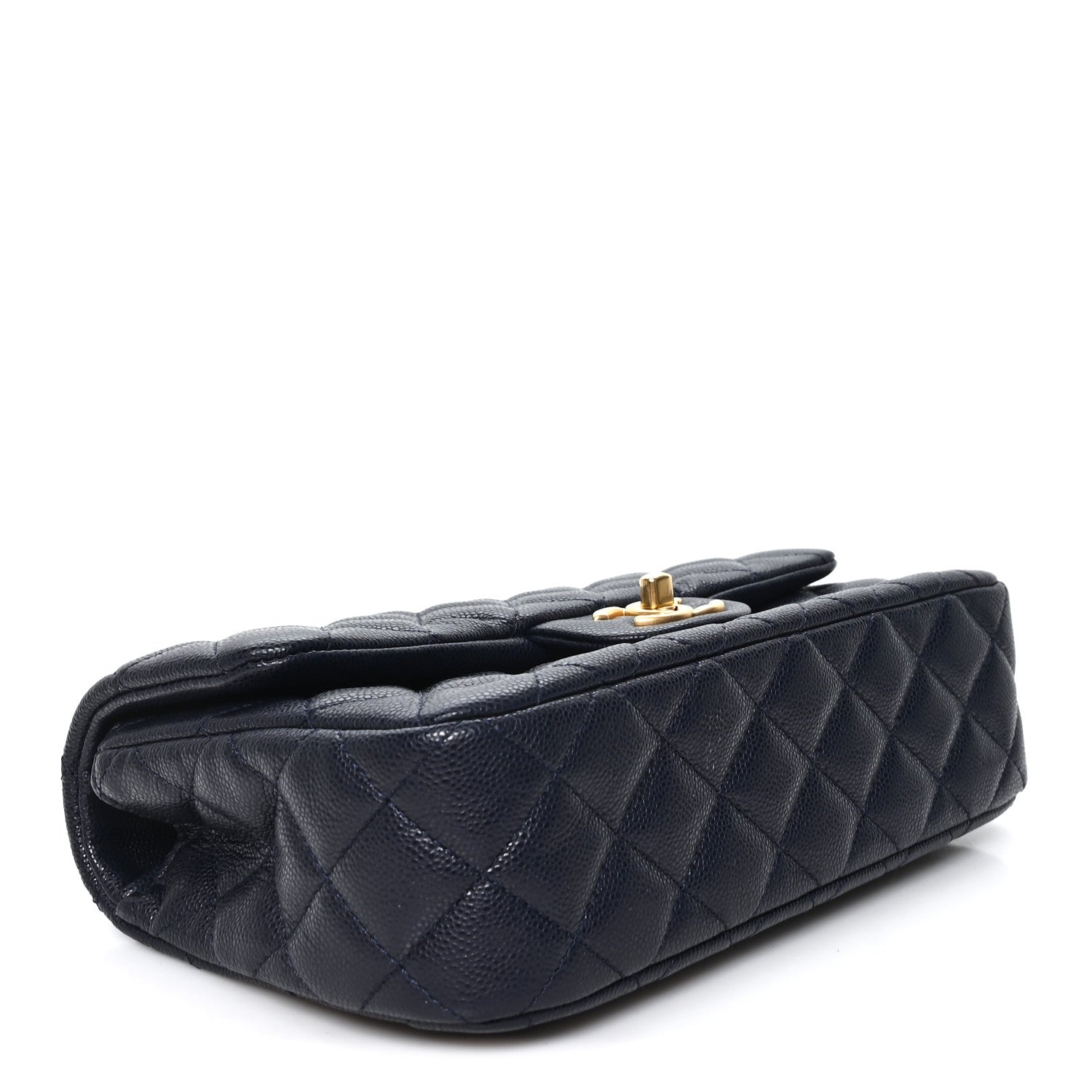 Chanel Caviar Quilted Small Handy CC Flap Navy 4 of 11
