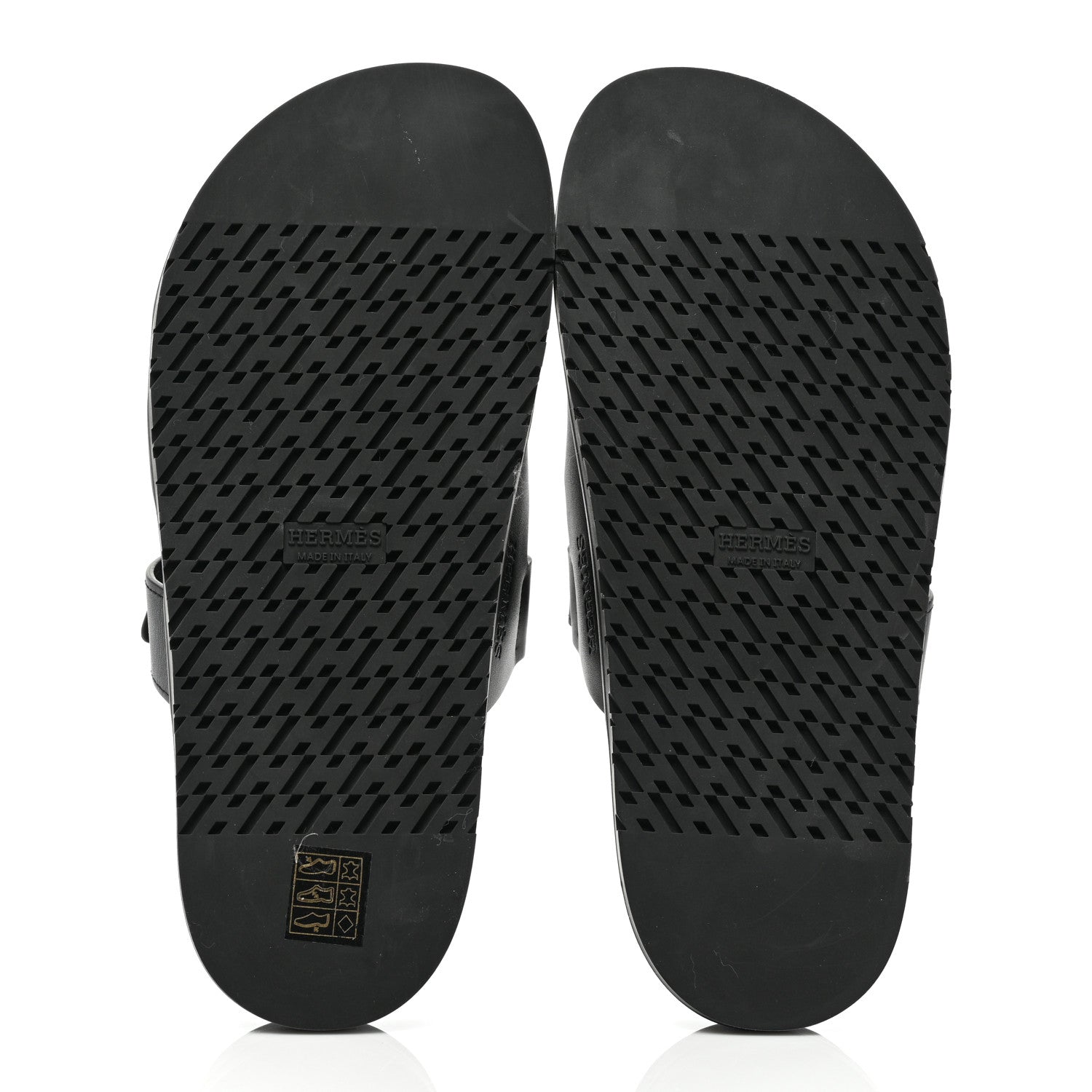 Hermes Calfskin Womens Chypre Sandals 39 Black 5 of 8