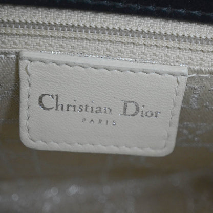 Christian Dior Satin Swarovski Crystal Cannage Mini Lady Dior Black 8 of 11