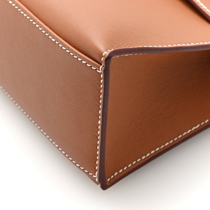Hermes Swift Kelly Pochette Clutch Gold 19 of 20