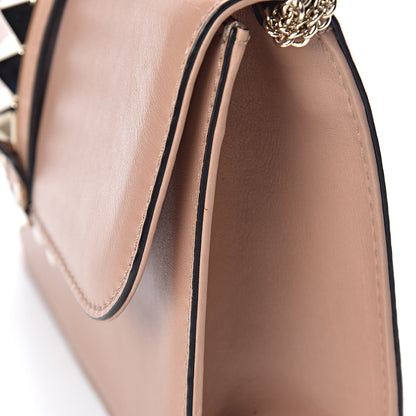 Valentino Garavani Vitello Medium Glam Lock Rockstud Flap Soft Noisette 11 of 17