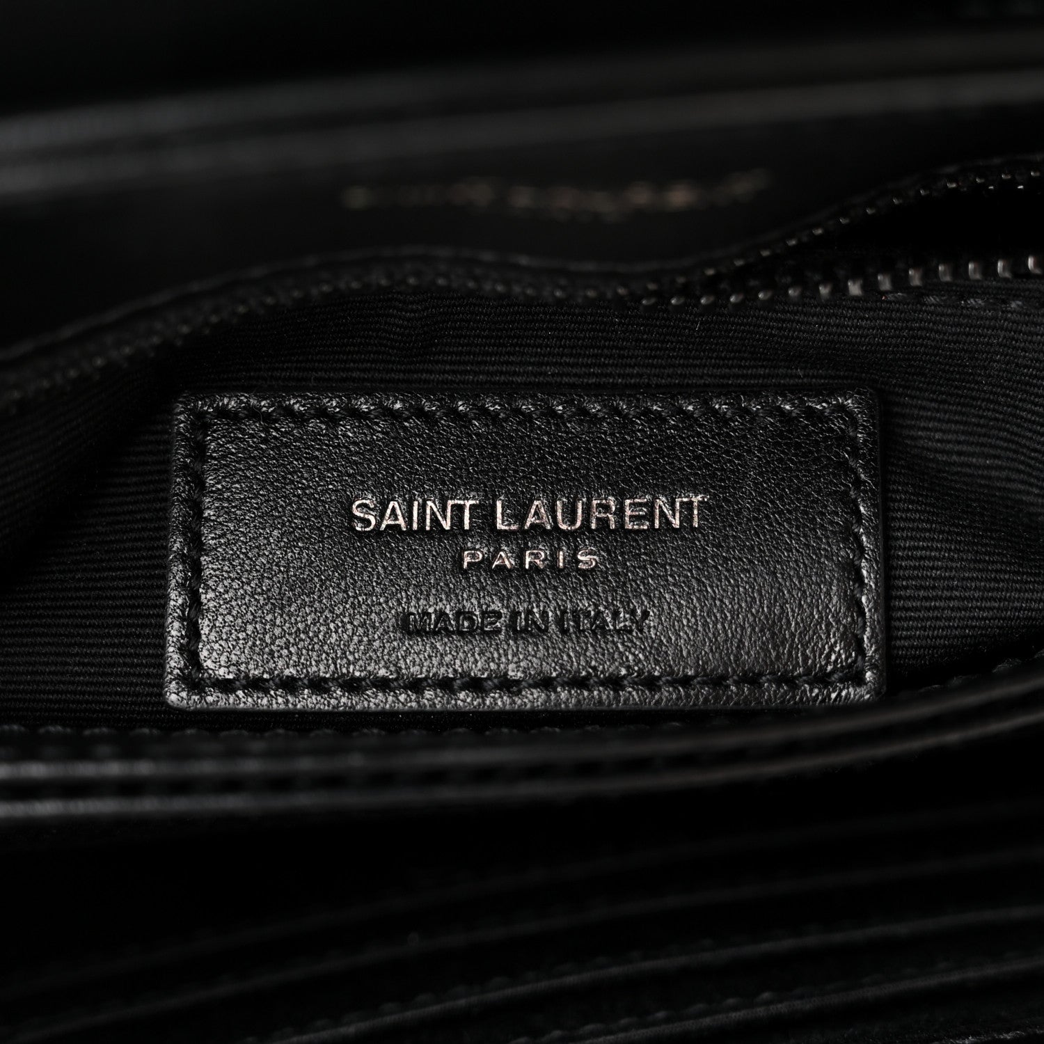 Saint Laurent Calfskin Y Quilted Monogram Toy Loulou Crossbody Bag Black 8 of 12