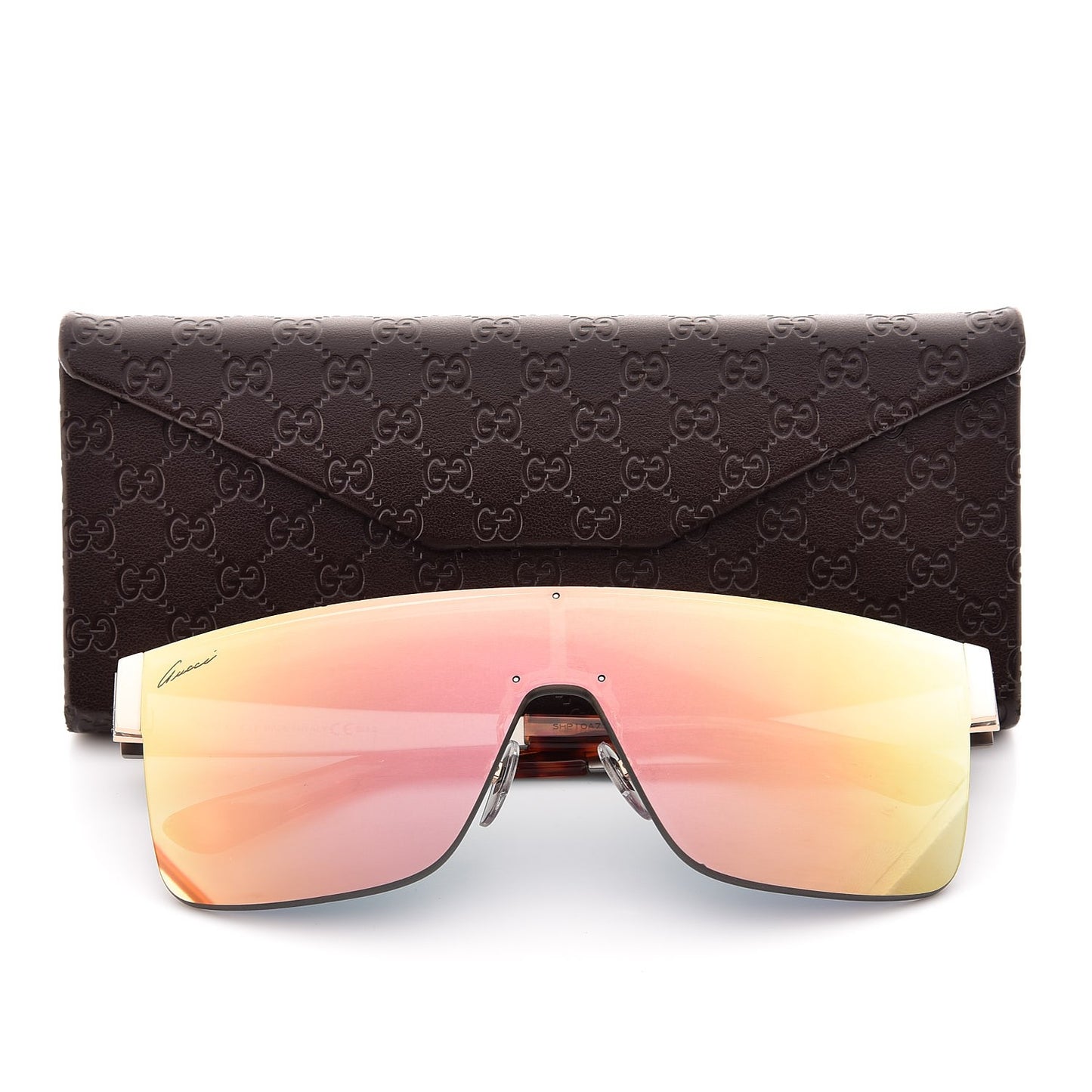 Rimless Mirrored Shield 4265/S Sunglasses Copper Gold