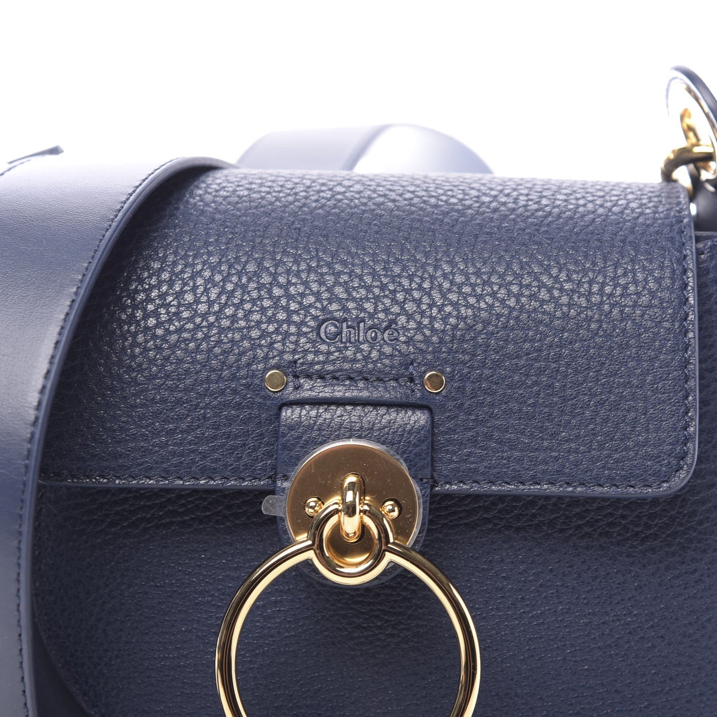 Calfskin Small Tess Bag Deep Ocean Blue