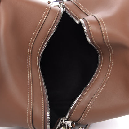 Burberry Smooth Calfskin Medium Cube Bowling Bag Malt Brown 5 of 8