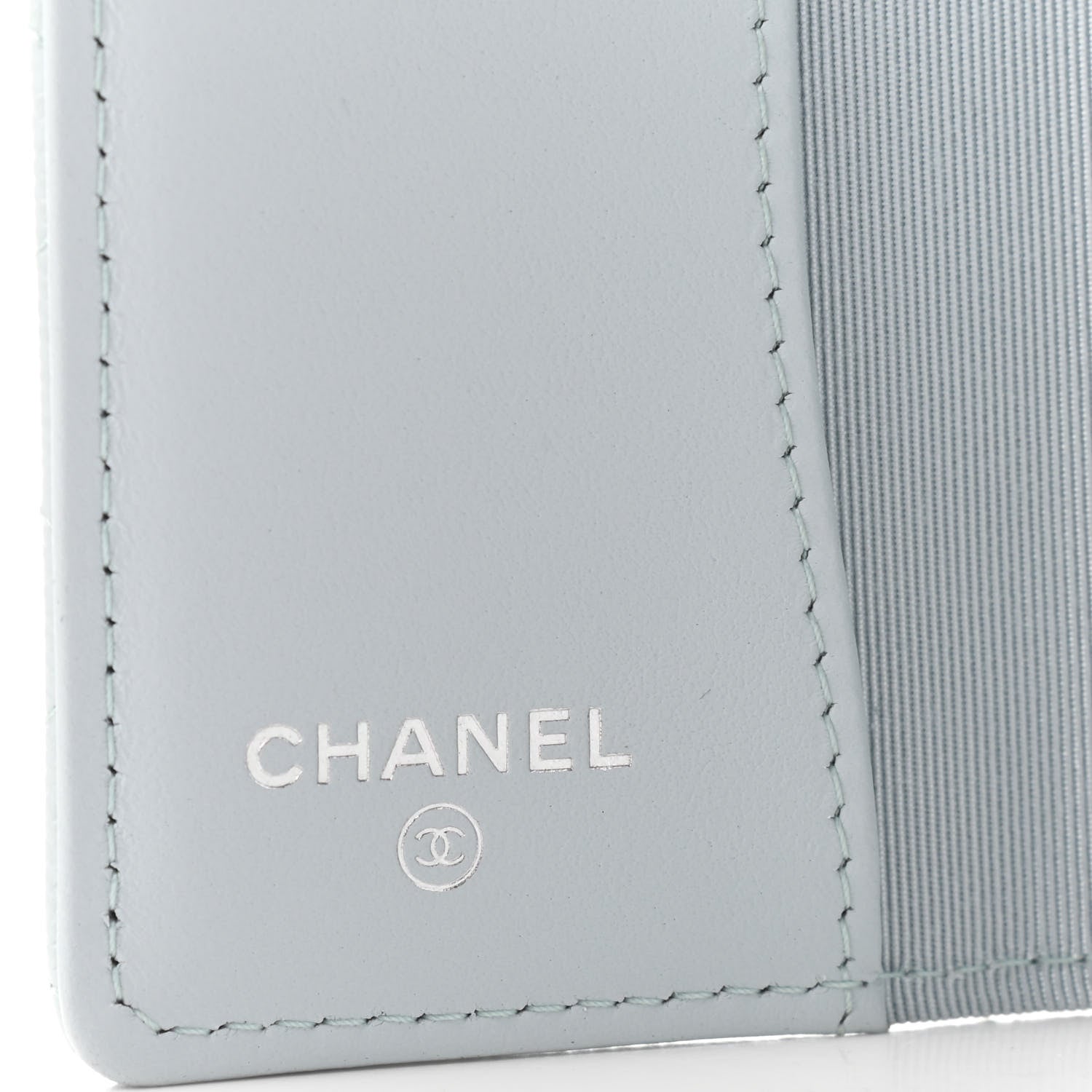 Chanel Caviar Quilted Classic 4 Key Holder Wallet Light Blue 6 of 7
