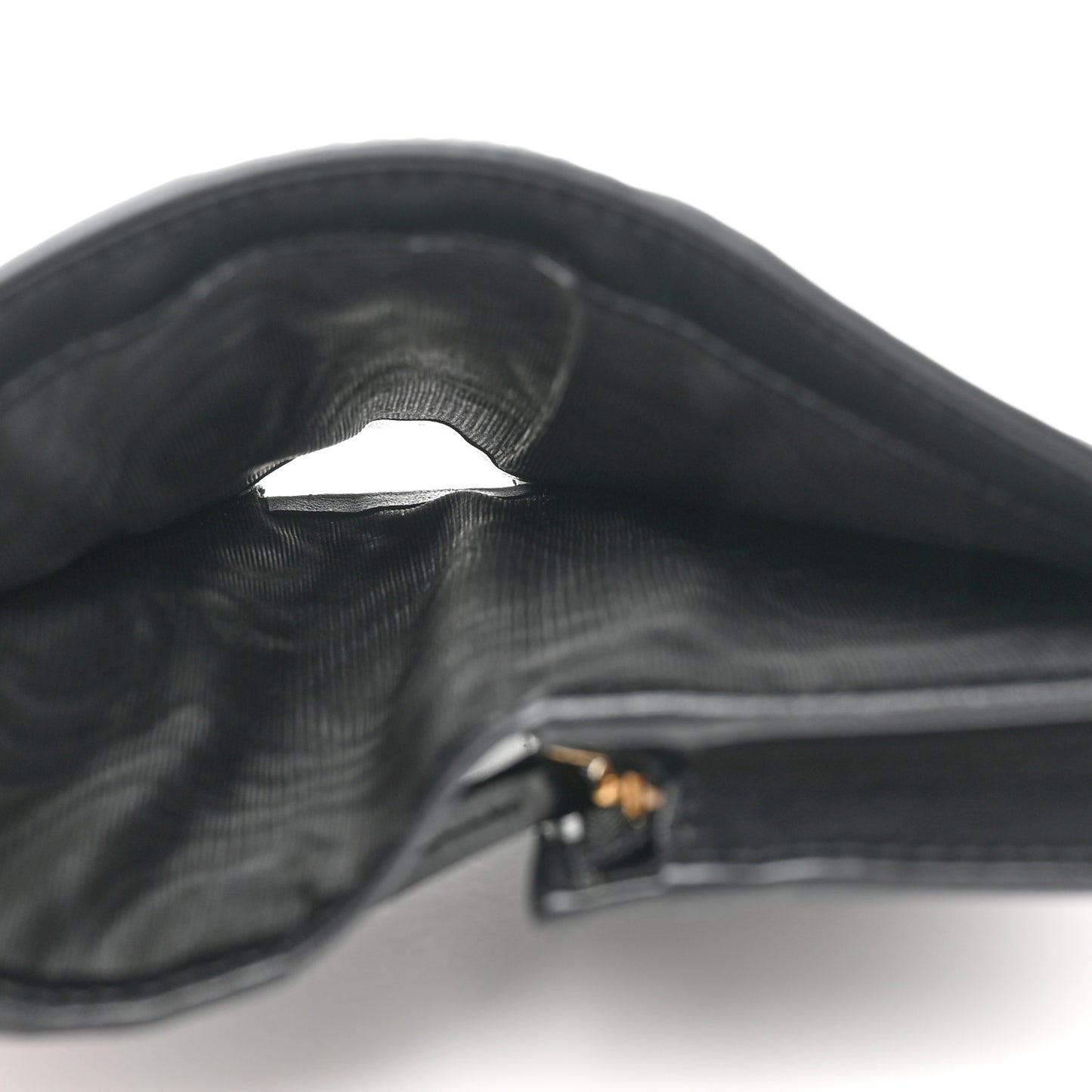Calfskin GG Matelasse Card Case Wallet Black