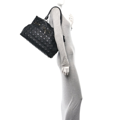 Christian Dior Lambskin Cannage Chri Chri Tote Black 2 of 13