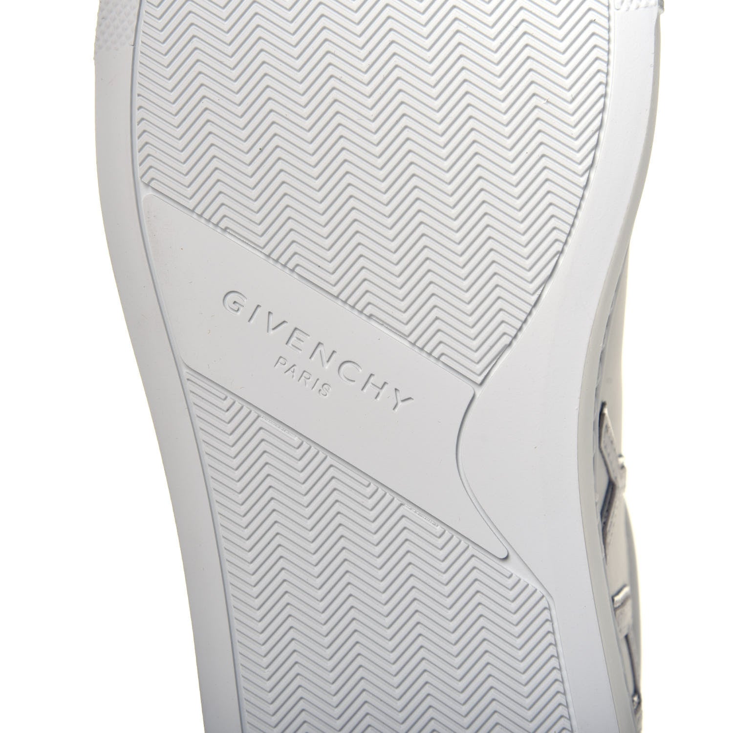 Givenchy Calfskin Reverse Logo Womens Urban Street Sneakers 37 White Silver 9 of 10