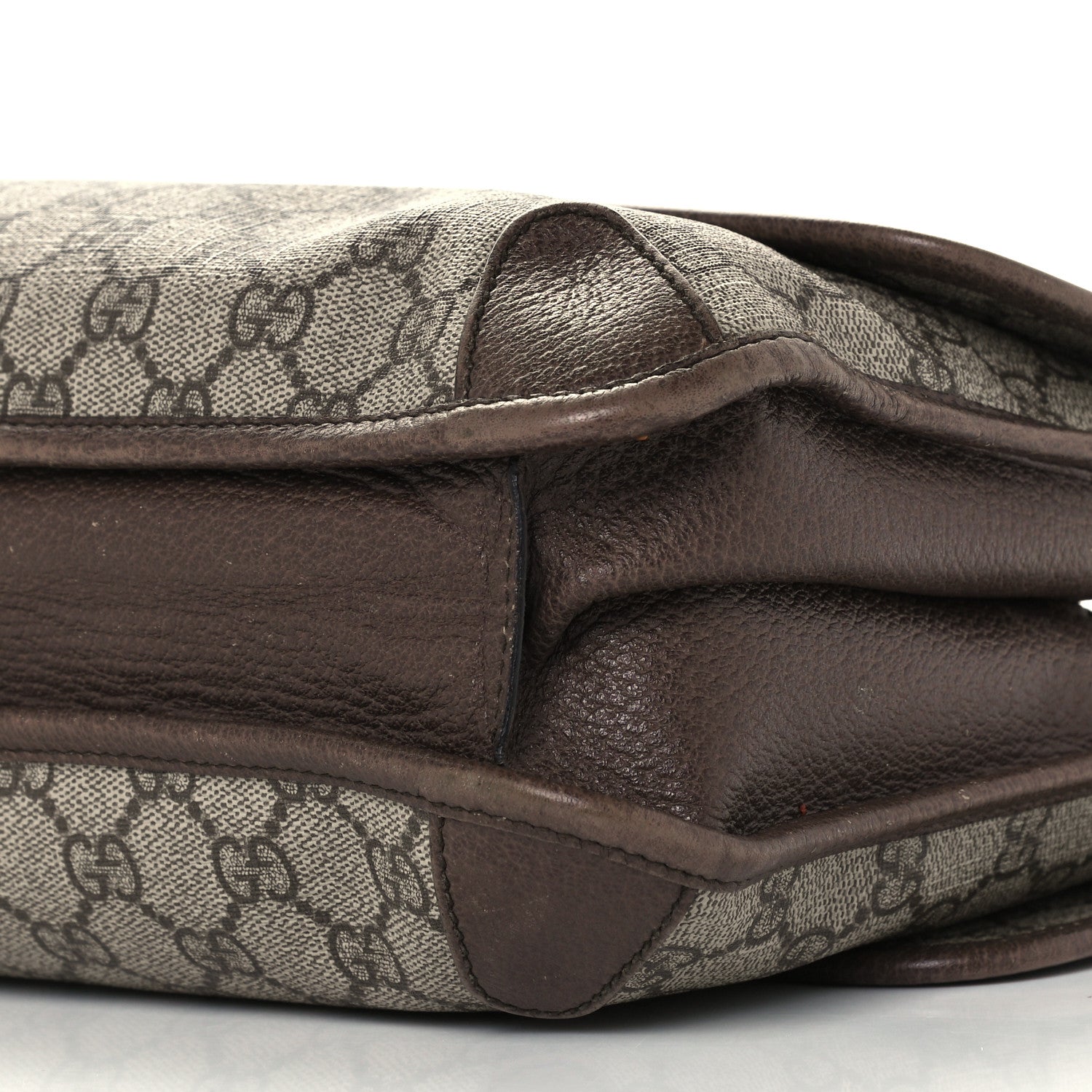 Gucci GG Supreme Monogram Web Neo Vintage Double Flap Messenger Bag Beige New Acero 11 of 11