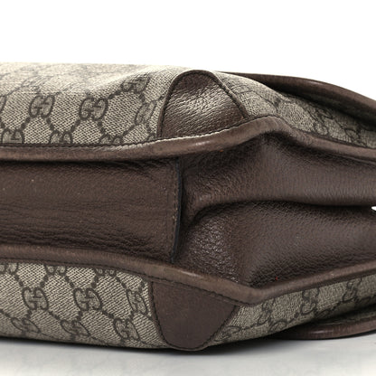 Gucci GG Supreme Monogram Web Neo Vintage Double Flap Messenger Bag Beige New Acero 11 of 11