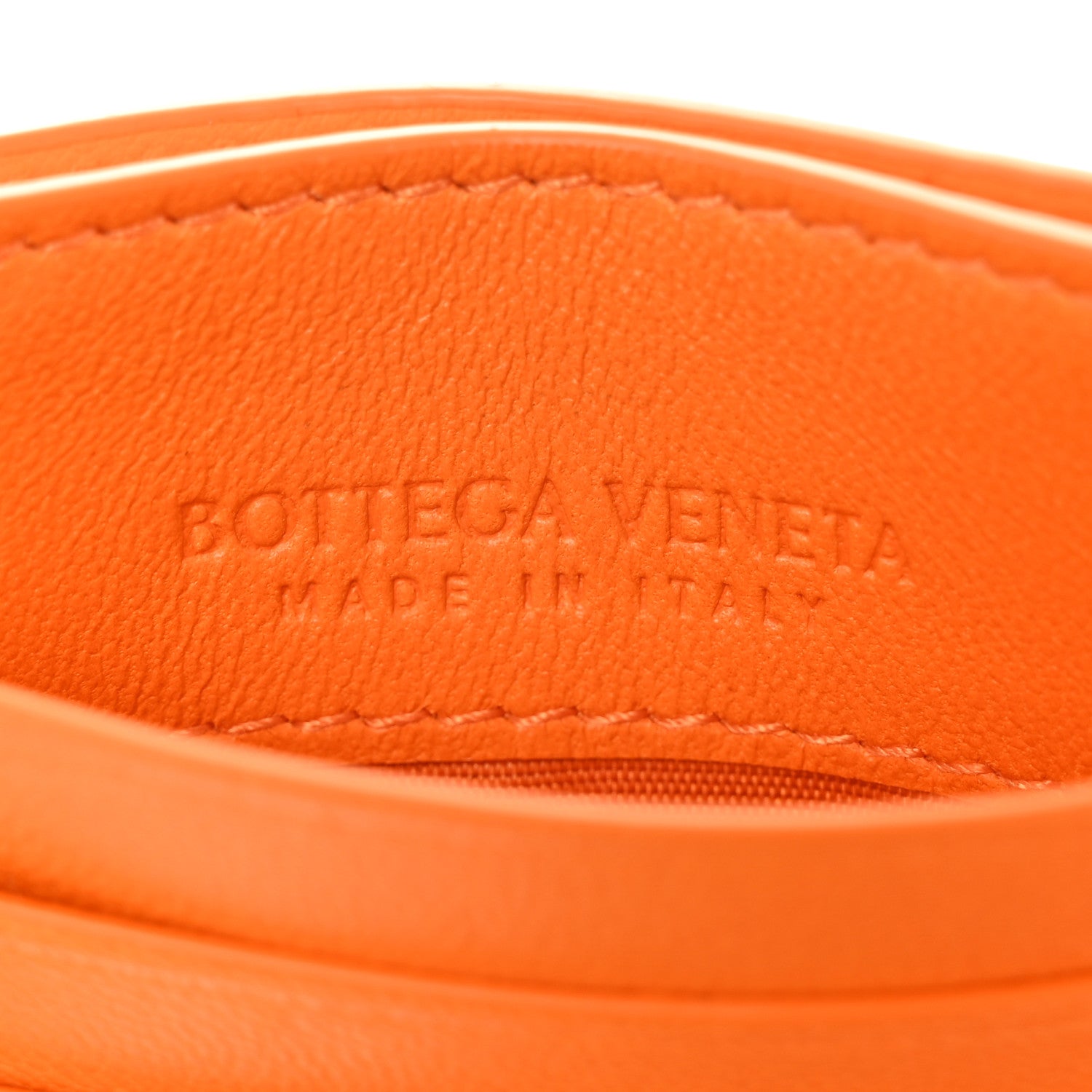 Bottega Veneta Nappa Intrecciato Card Holder Light Orange 6 of 8