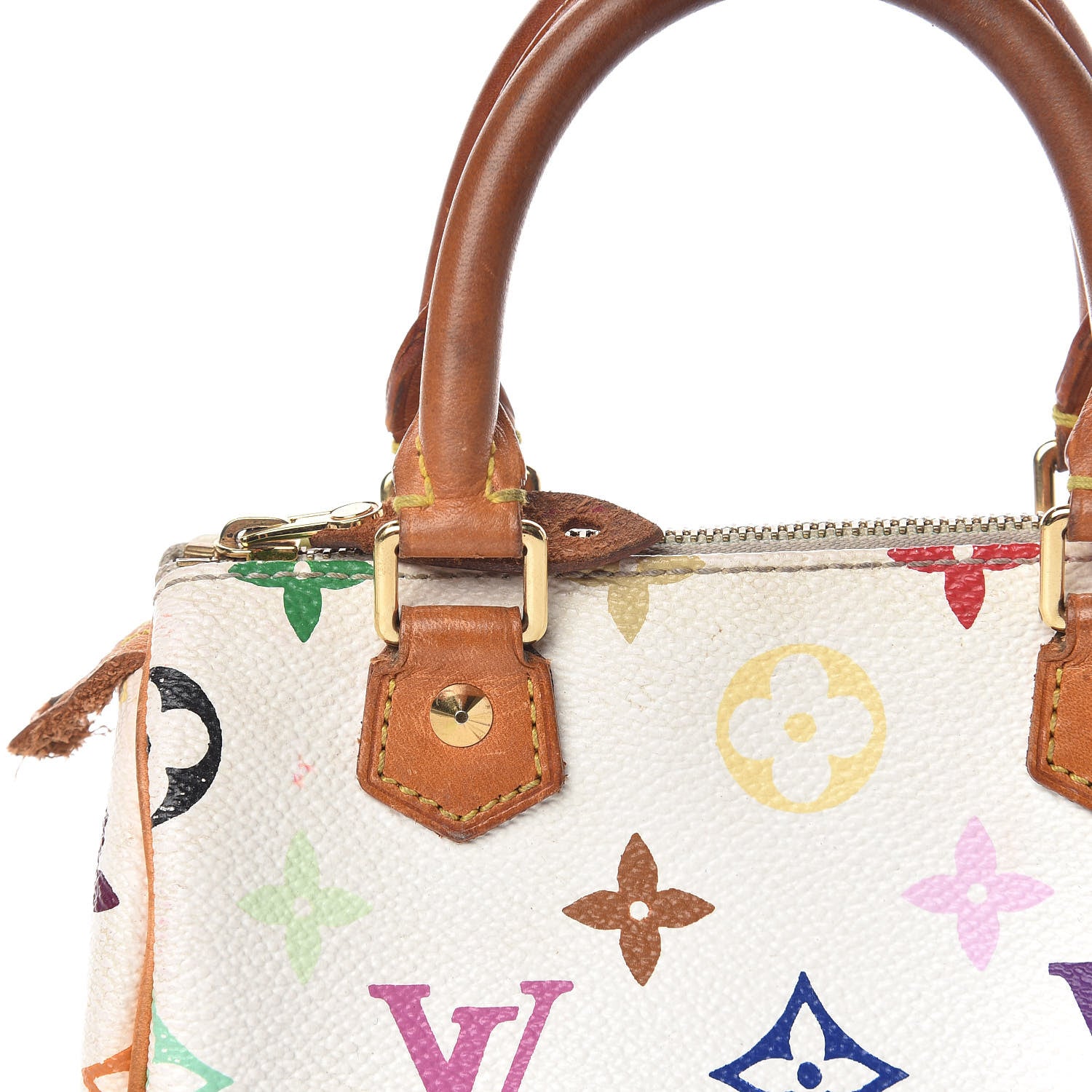Louis Vuitton Monogram Multicolor Mini Sac HL Speedy White 13 of 13