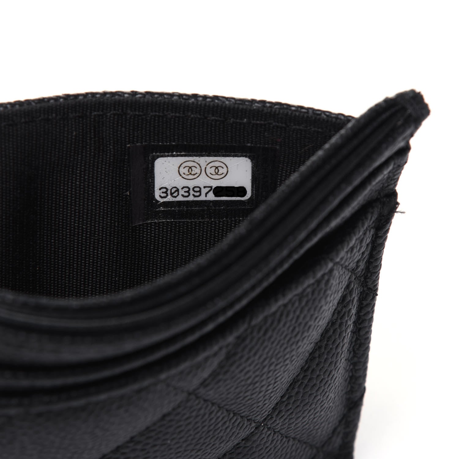 Chanel Caviar Quilted Vintage Mademoiselle Card Holder Black 8 of 16