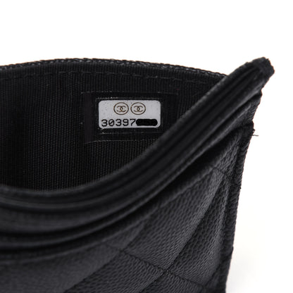Chanel Caviar Quilted Vintage Mademoiselle Card Holder Black 8 of 16