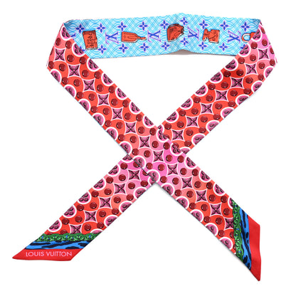 Louis Vuitton Silk Monogram Bubblegram BB Bandeau Rose Pop 1 of 4