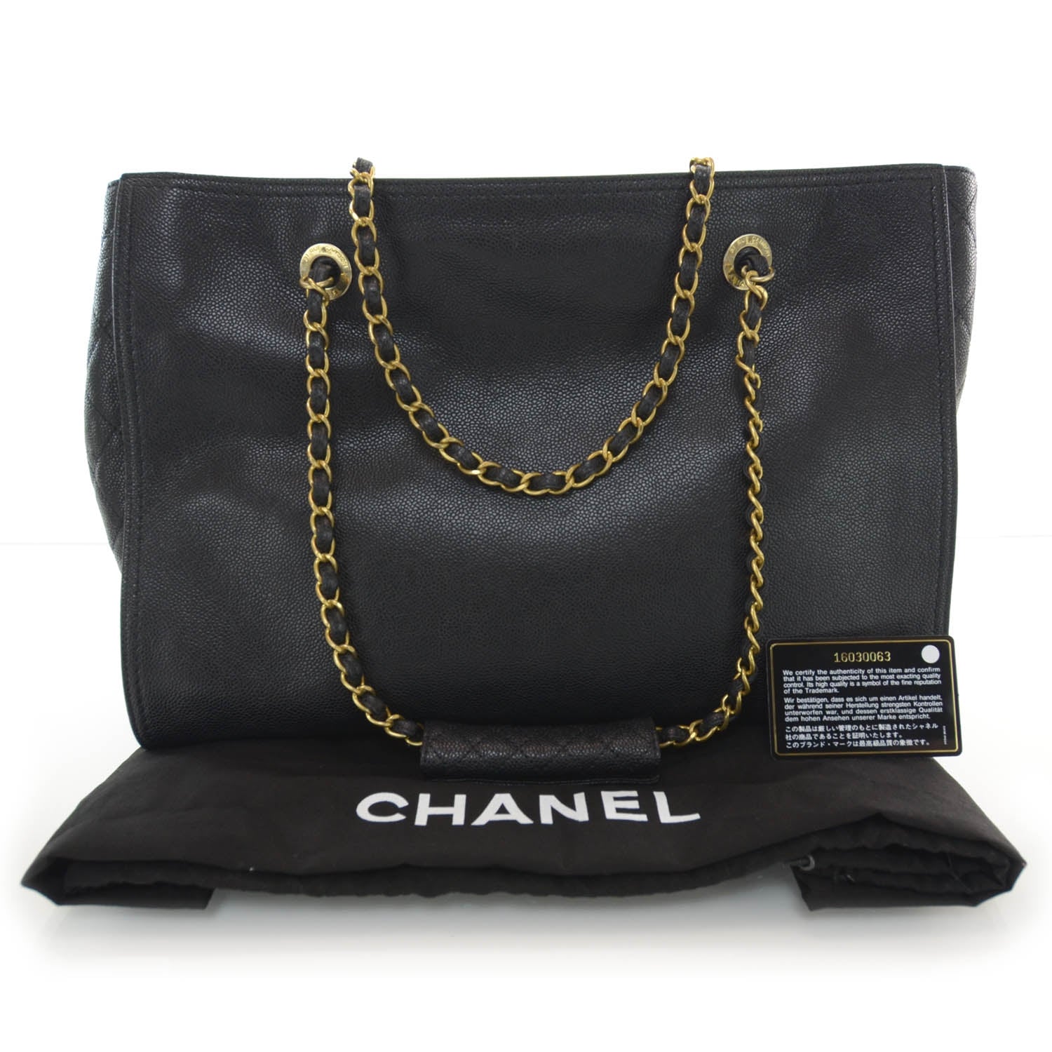 Chanel Caviar Large Reissue Tote Black 3 of 9