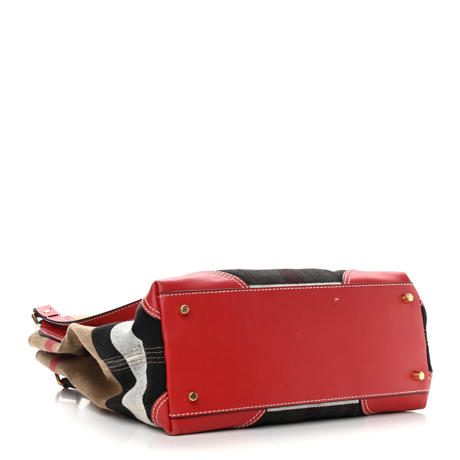 Burberry Canvas Mega Check Medium Maidstone Cadmium Red 4 of 13