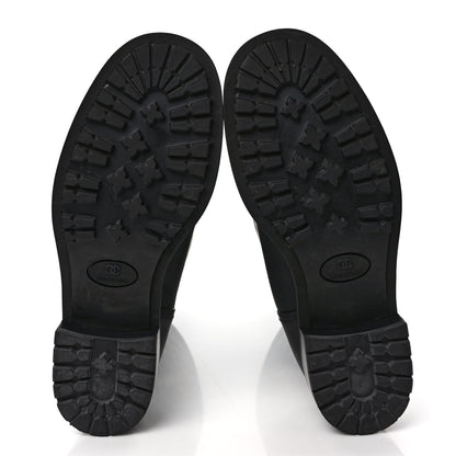 Chanel Oily Calfskin Quilted High Boots 39.5 Black 5 of 9