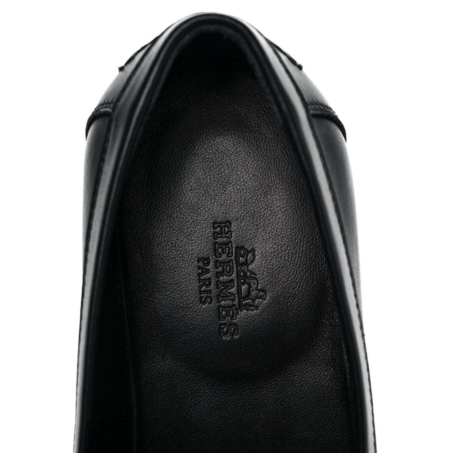 Calfskin Womens Destin Loafers 35.5 Black