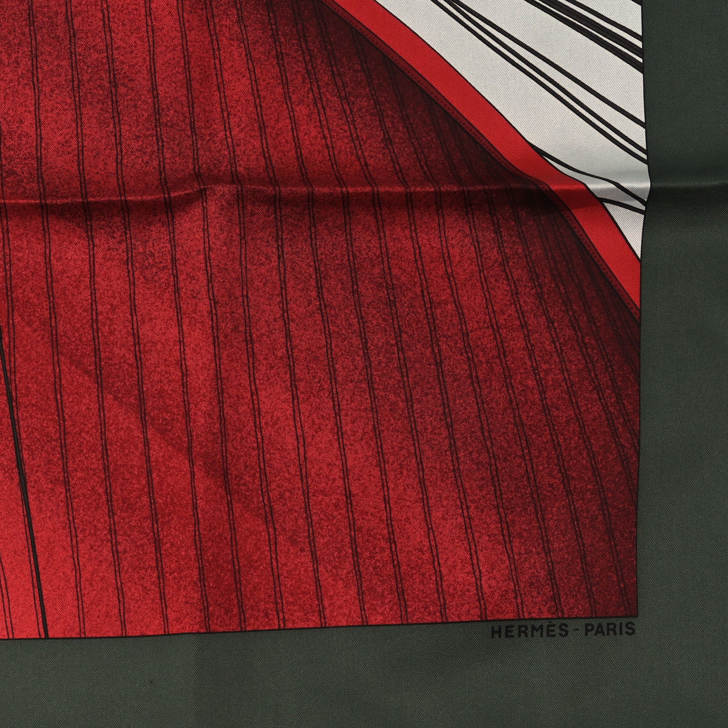 Hermes Silk Vent Portant Scarf 90 Red 2 of 3