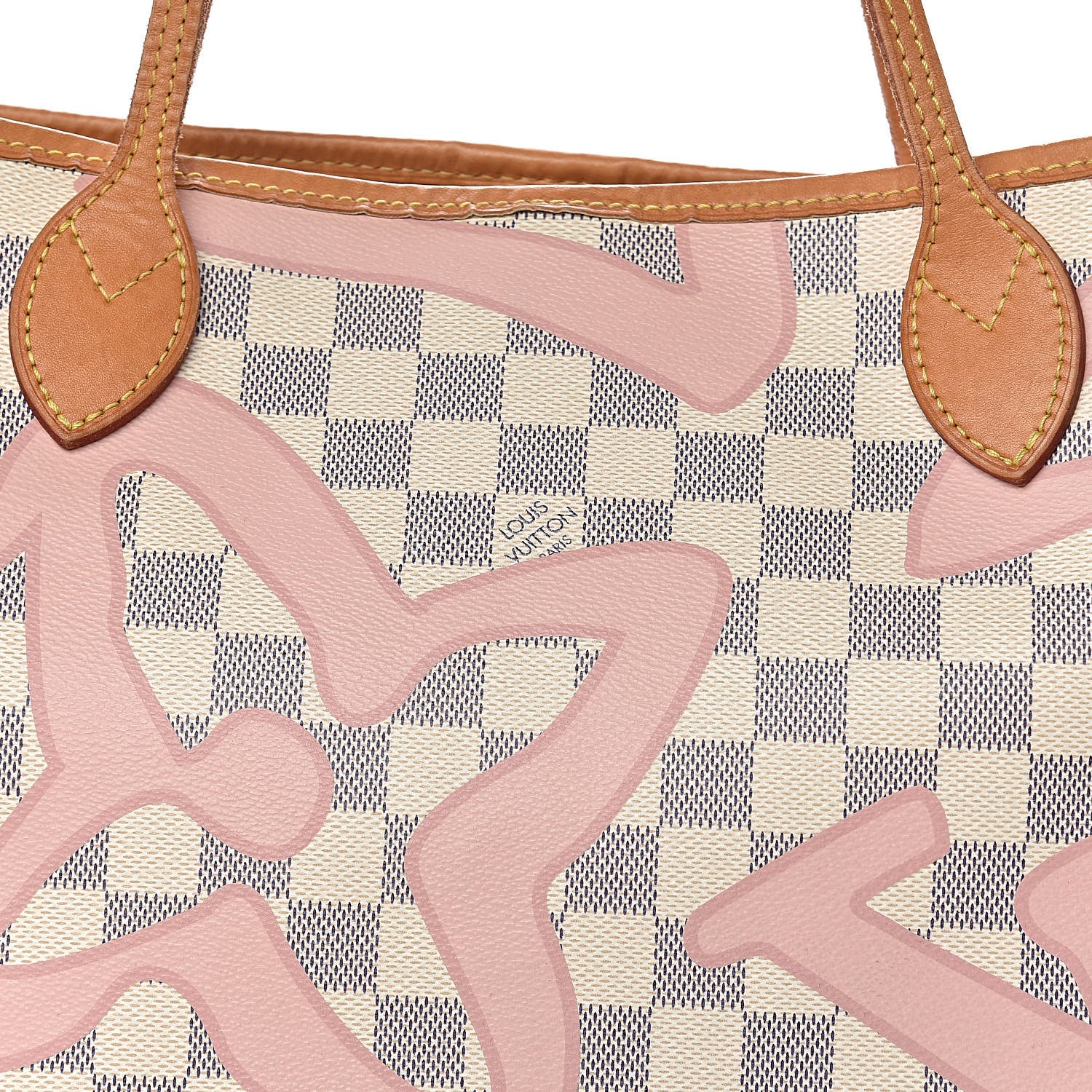 Louis Vuitton Damier Azur Tahitienne Neverfull MM 14 of 14