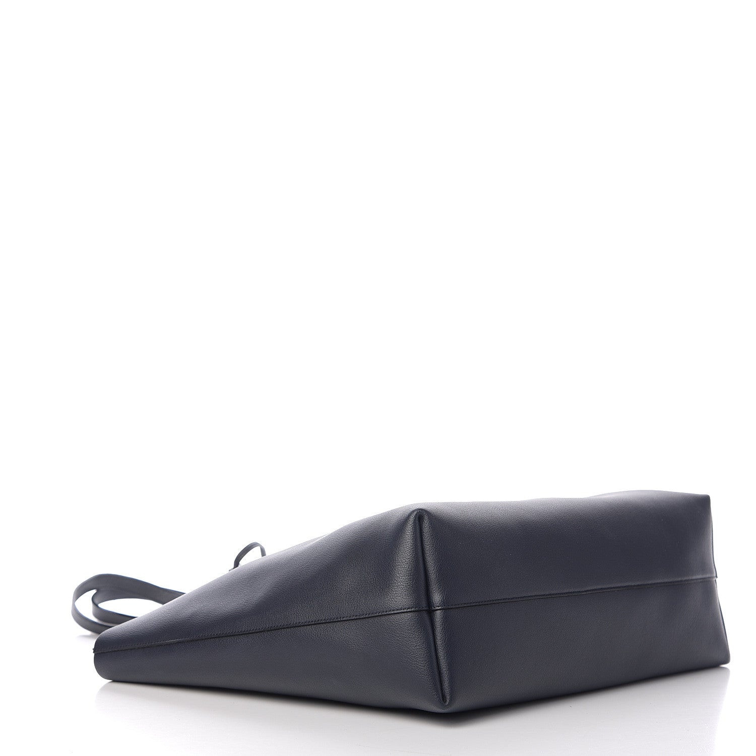 Saint Laurent Calfskin Large Shopping Tote Deep Marine 3 of 10