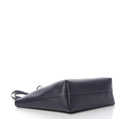 Saint Laurent Calfskin Large Shopping Tote Deep Marine 3 of 10