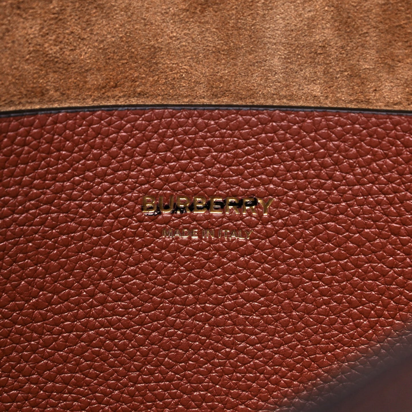 Grained Calfskin Medium TB Besace Bag Tan