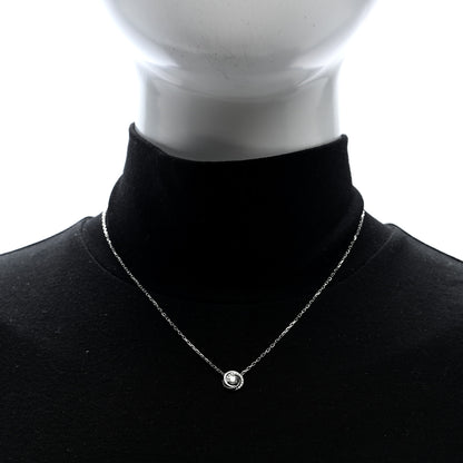 Cartier 18K White Gold Black Ceramic Diamond Small Trinity Pendant Necklace 2 of 5