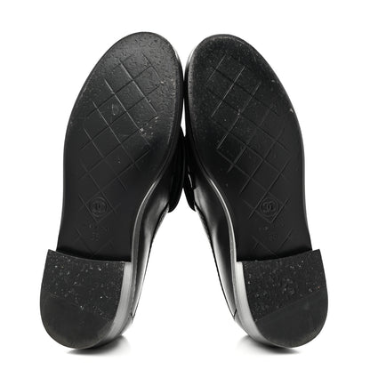 Chanel Lambskin Quilted CC Turnlock Loafers 36 Black 6 of 10