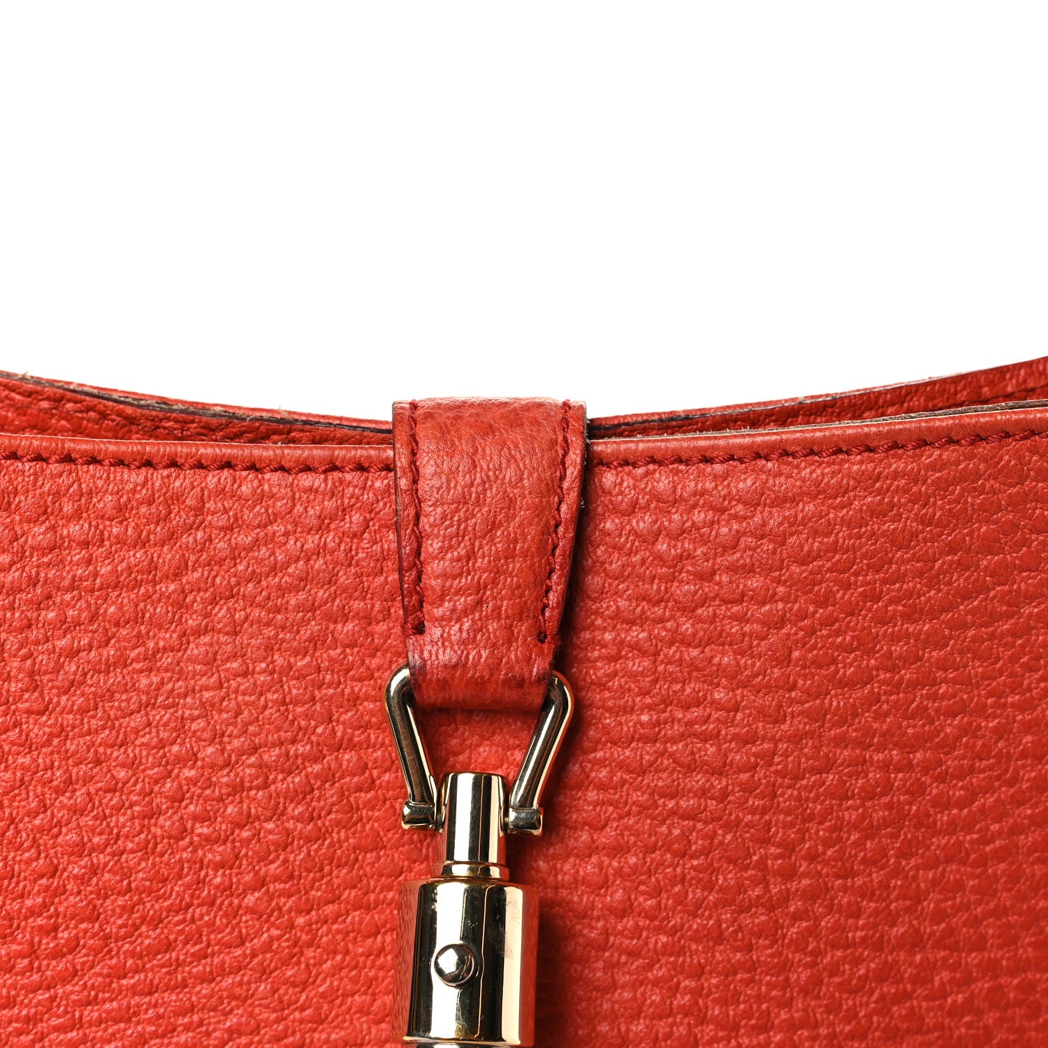 Gucci Calfskin Small Jackie O Hobo Dark Orange 12 of 12