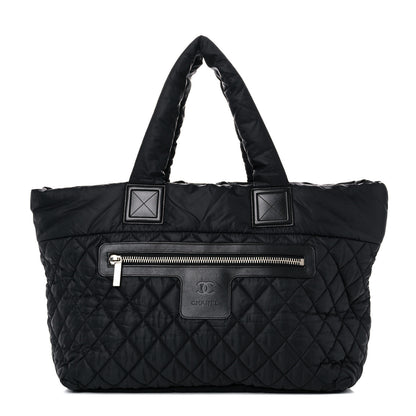 Chanel Nylon Quilted Large Coco Cocoon Tote Black 1 of 9