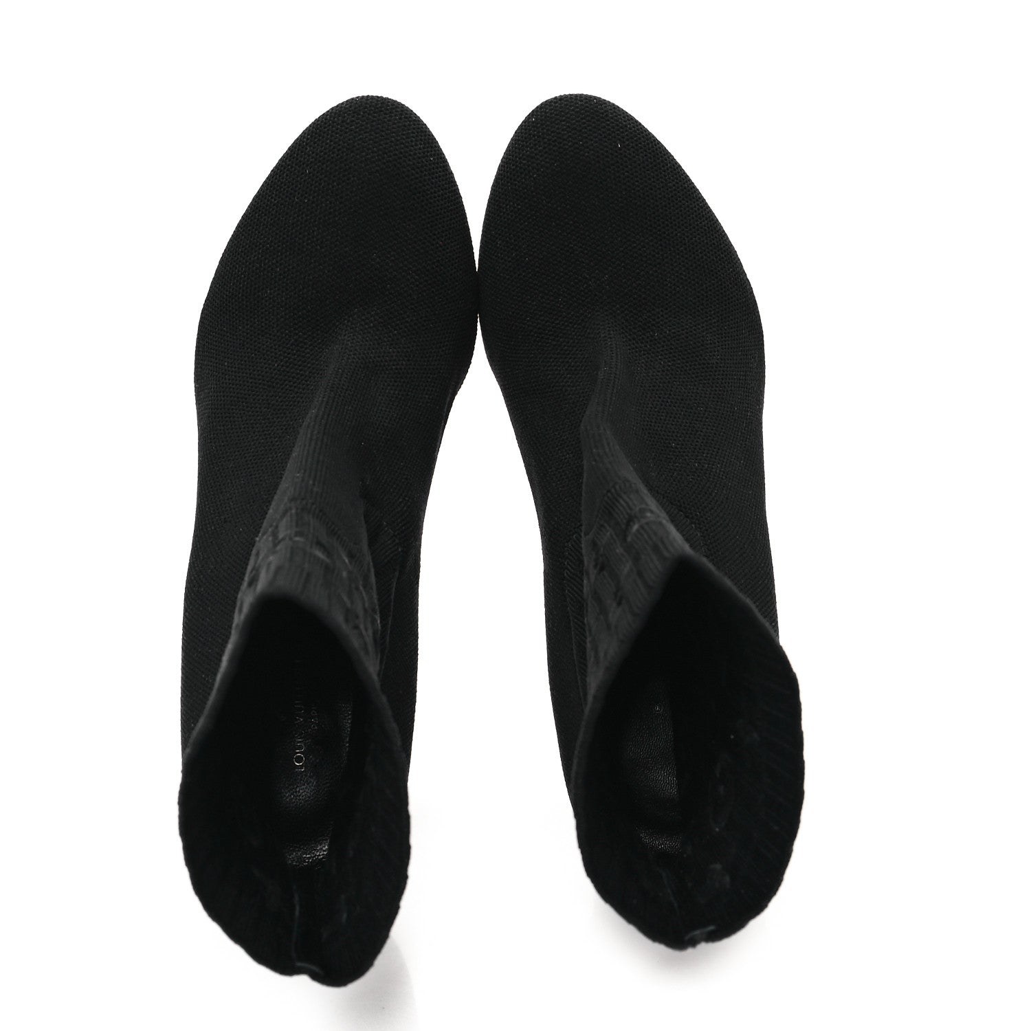 Louis Vuitton Monogram Stretch Fabric Silhouette Ankle Boots 37 Black 2 of 10