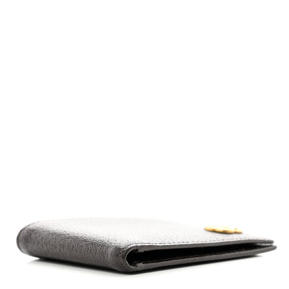 Gucci Calfskin Boar Effect GG Marmont Bi-Fold Wallet Brown 4 of 7