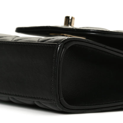 Chanel Lambskin Quilted Mini Trendy CC Clutch With Chain Black 10 of 11