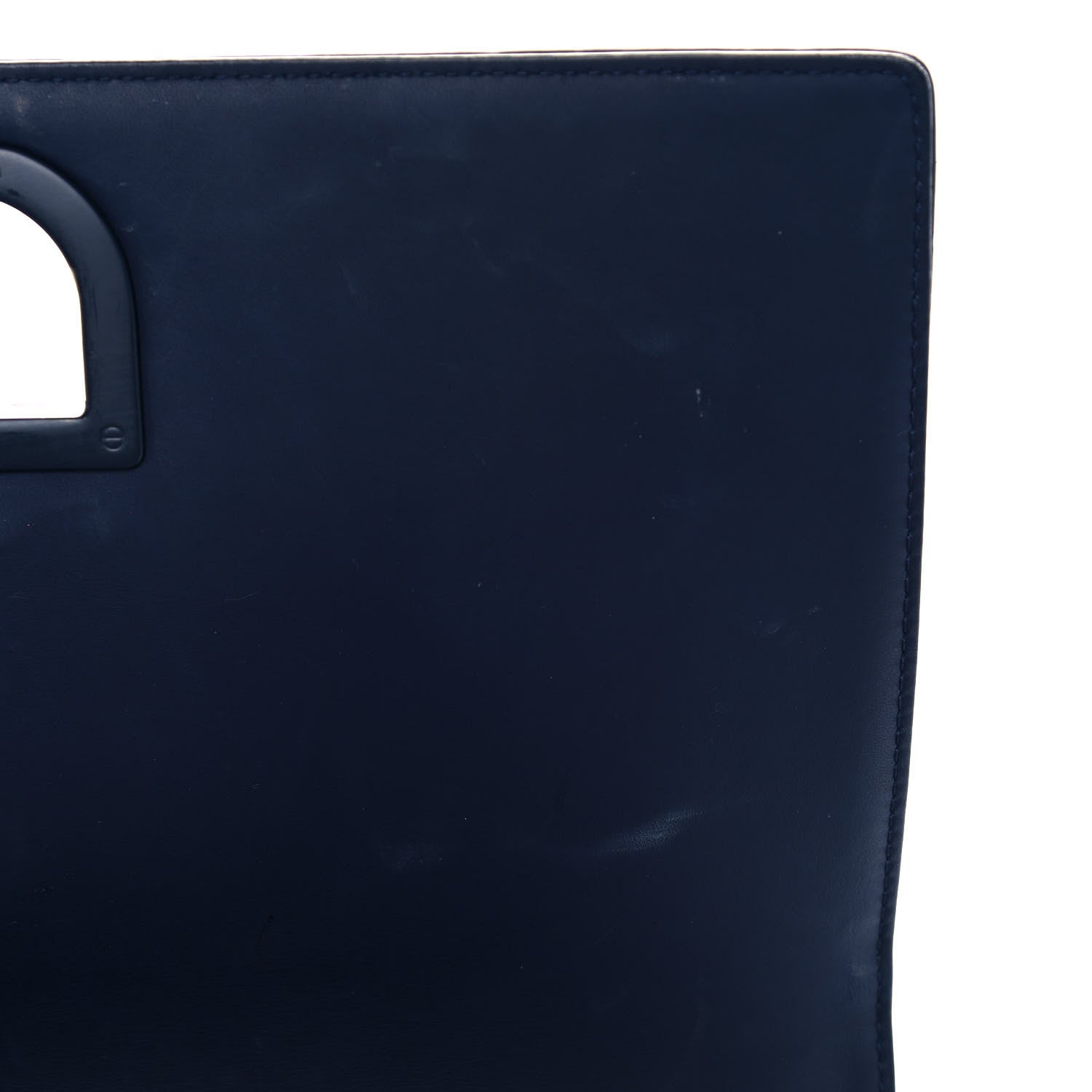Christian Dior Ultra Matte Calfskin Studded Medium Diorama Flap Bag Blue 17 of 19