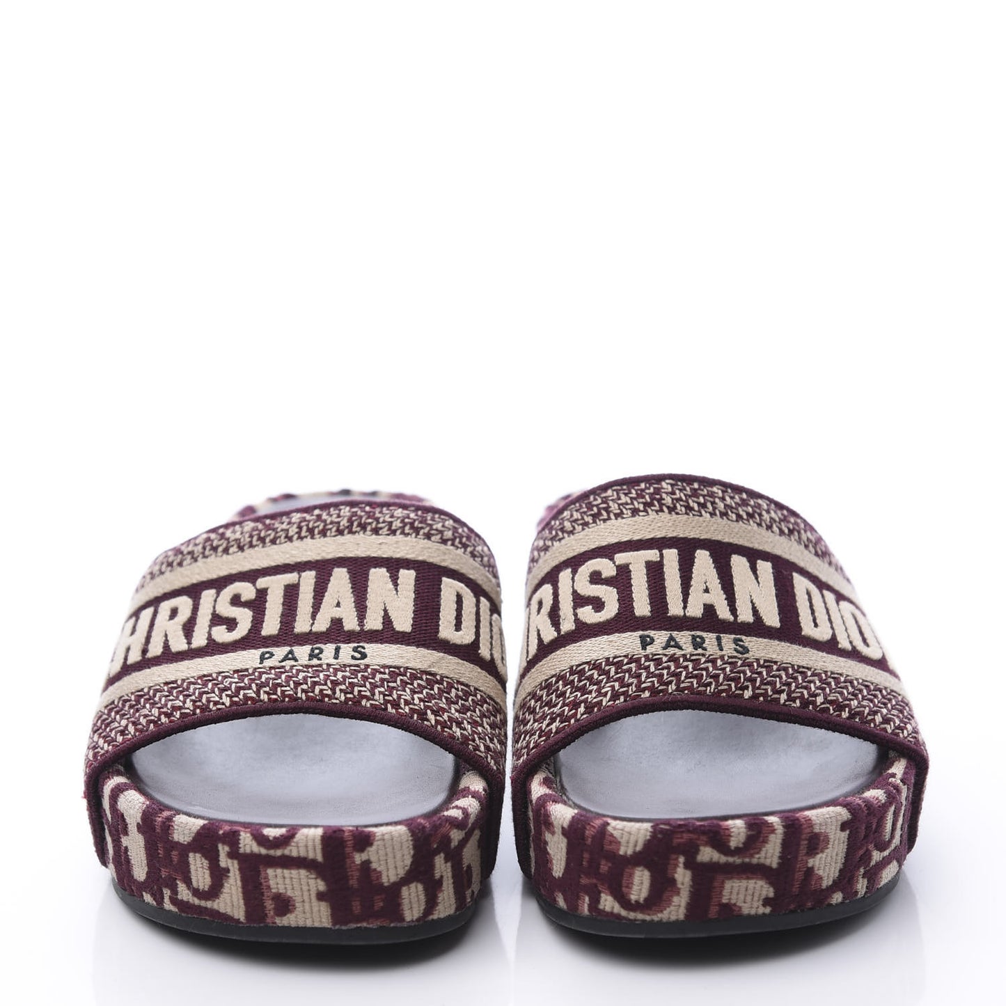 Oblique D-Way Platform Sandal 37 Deep Amaranth