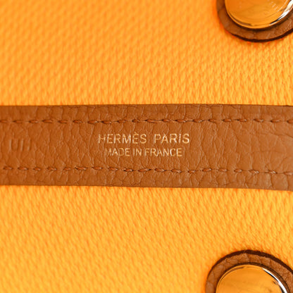 Hermes Twill H Negonda Garden Party 30 TPM Ecru Jaune De Naples Biscuit 6 of 11