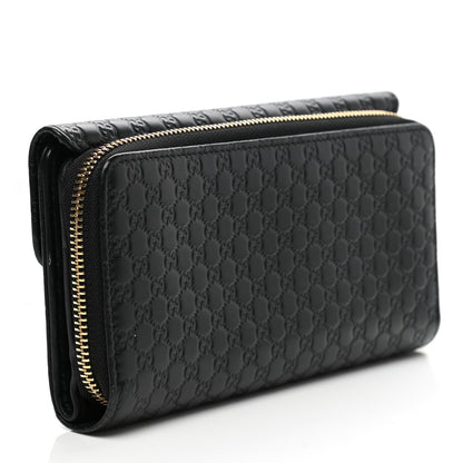 Gucci Soft Microguccissima Continental Zip Wallet Black 3 of 13