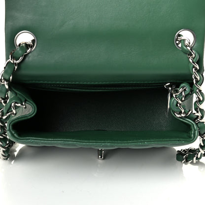 Chanel Lambskin Quilted Mini Square Flap Green 4 of 7