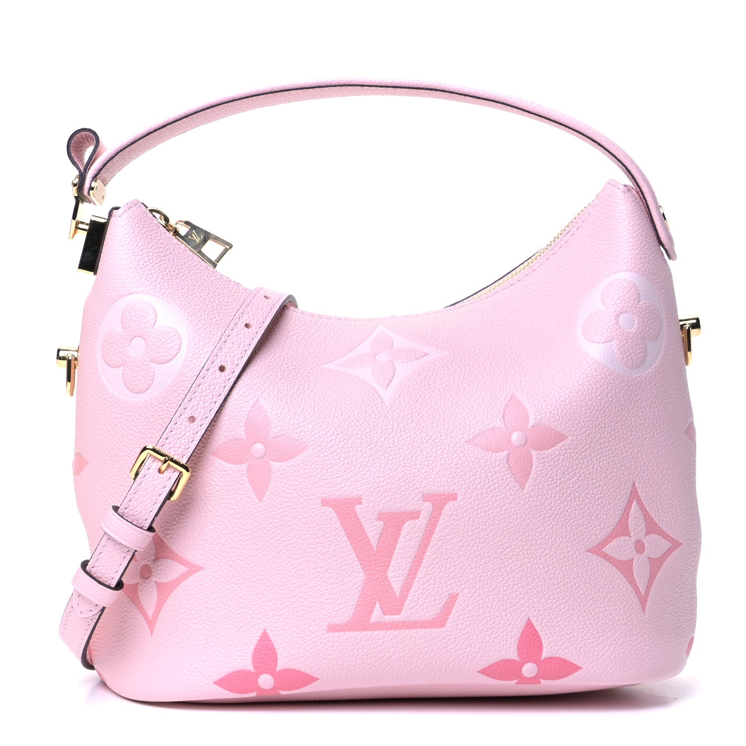 Louis Vuitton Empreinte Monogram Giant By The Pool Marshmallow Hobo PM Bouton De Rose 1 of 5