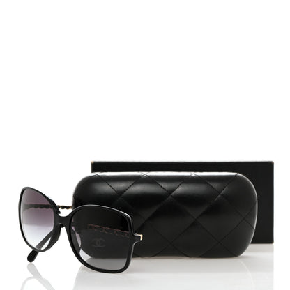 Chanel Lambskin Square Chain Sunglasses 5210-Q Black 11 of 11