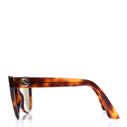 Gucci Acetate Square Frame Sunglasses GG0029S Tortoise 3 of 10