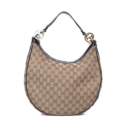Gucci Monogram Medium GG Twins Hobo Black 1 of 20